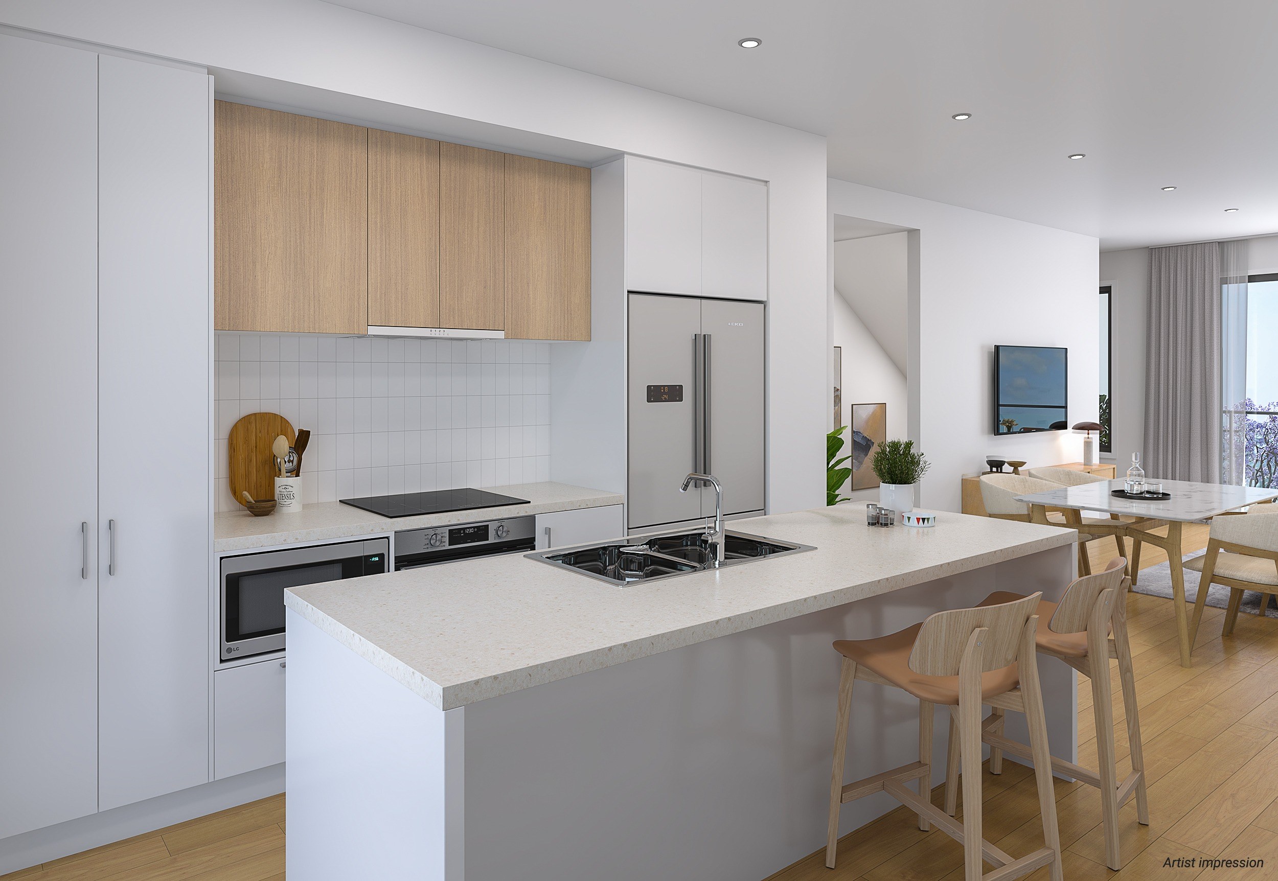 FERN Type M Kitchen Color Scheme 01 18 06 Artist impression