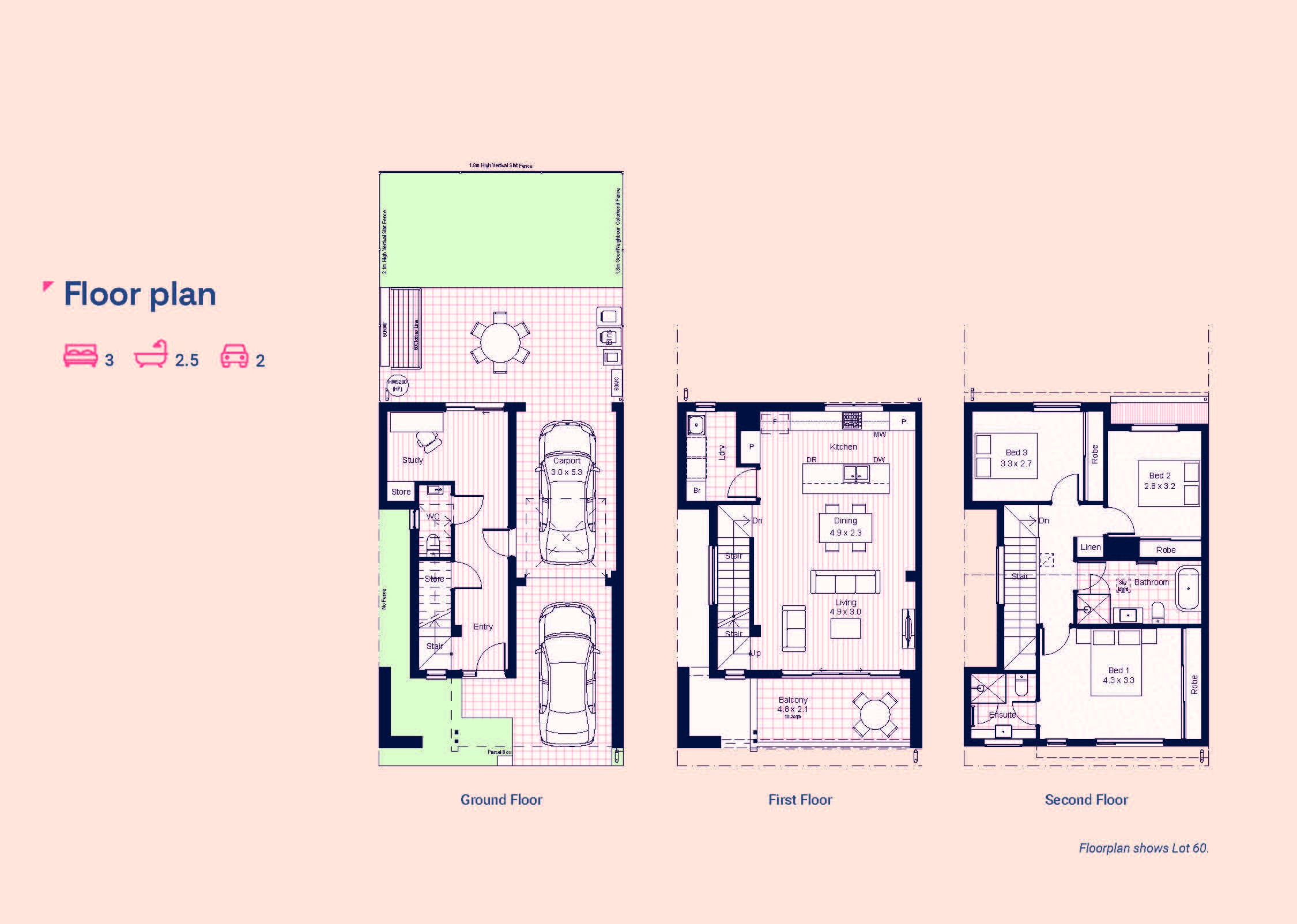 Type X Waratah Lot 60 Floorplan